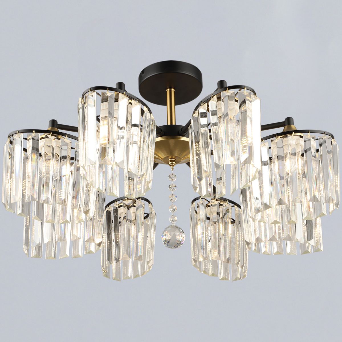 Люстра на штанге Reluce 63660-0.3-08 BK+COP в Санкт-Петербурге