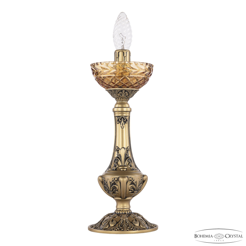 Настольная лампа Bohemia Ivele Crystal AL79100L/12 AGB P Amber/M-1F в Санкт-Петербурге