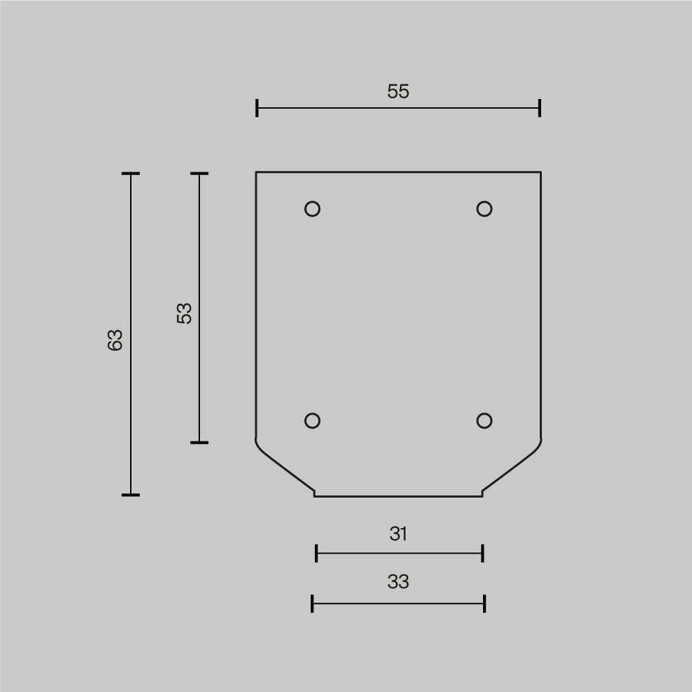Заглушка торцевая к профилю, 2шт Maytoni Technical TRA034MPEC-21S(N) в #REGION_NAME_DECLINE_PP#