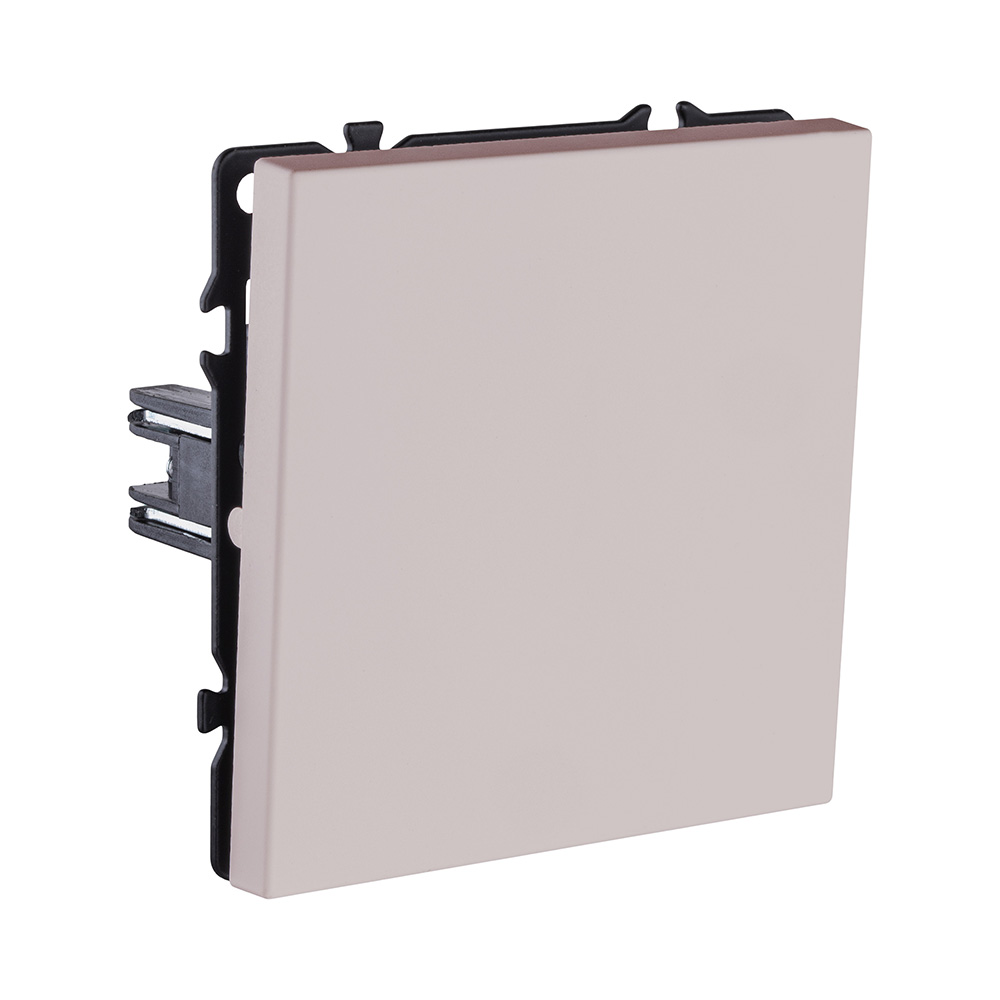 Выключатель кнопочный 1-клавишный 10А/250В, кашемир матовый Kollinger Eclipse EC-006CM в #REGION_NAME_DECLINE_PP#