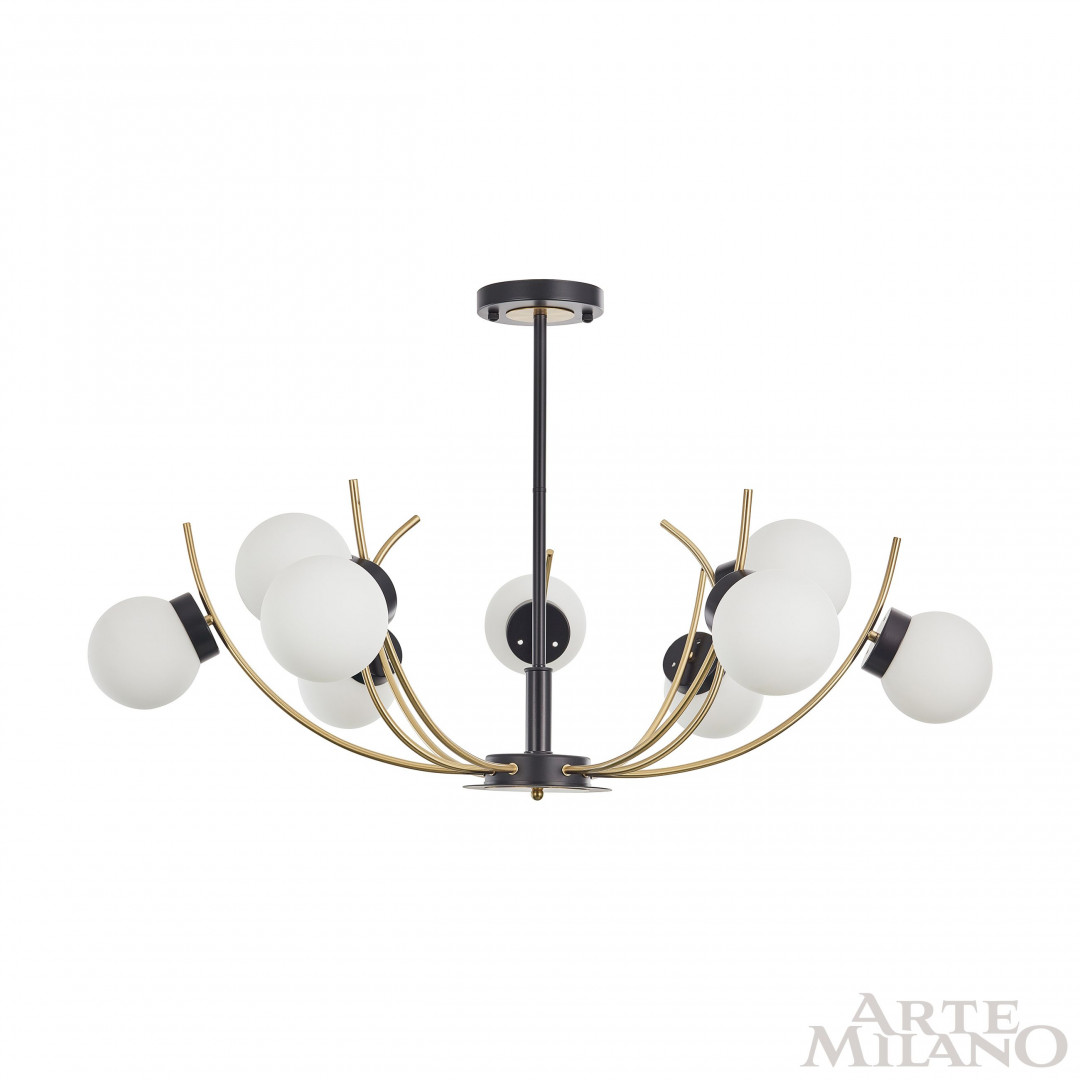 Люстра на штанге Arte Milano Neapolis 276169/9 BK/GD в Санкт-Петербурге
