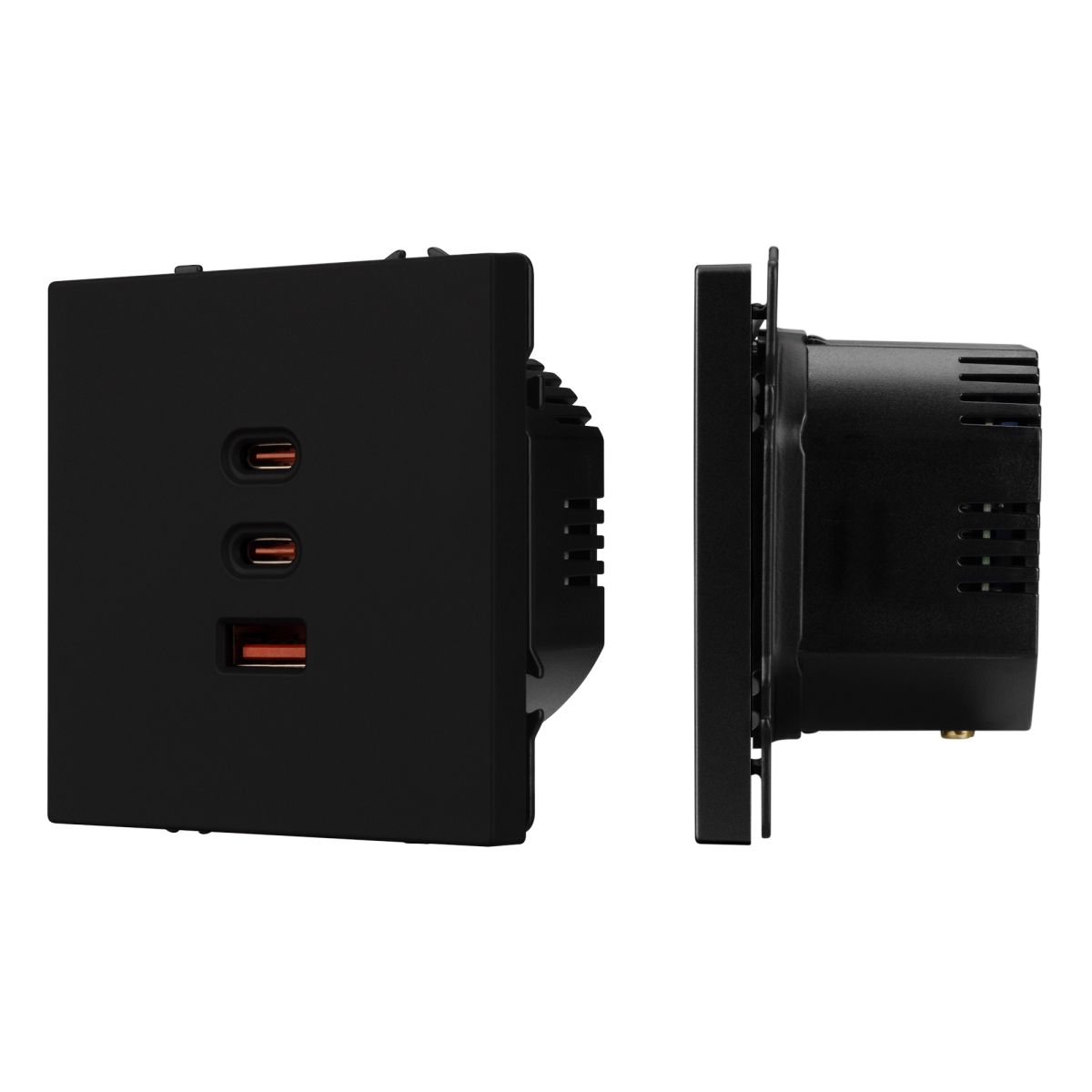 Механизм розетки с быстрой USB зарядкой Arlight SCT-NOBE-MUACC-SFPL-FC-BK (65W, QC3) 061834 в Санкт-Петербурге