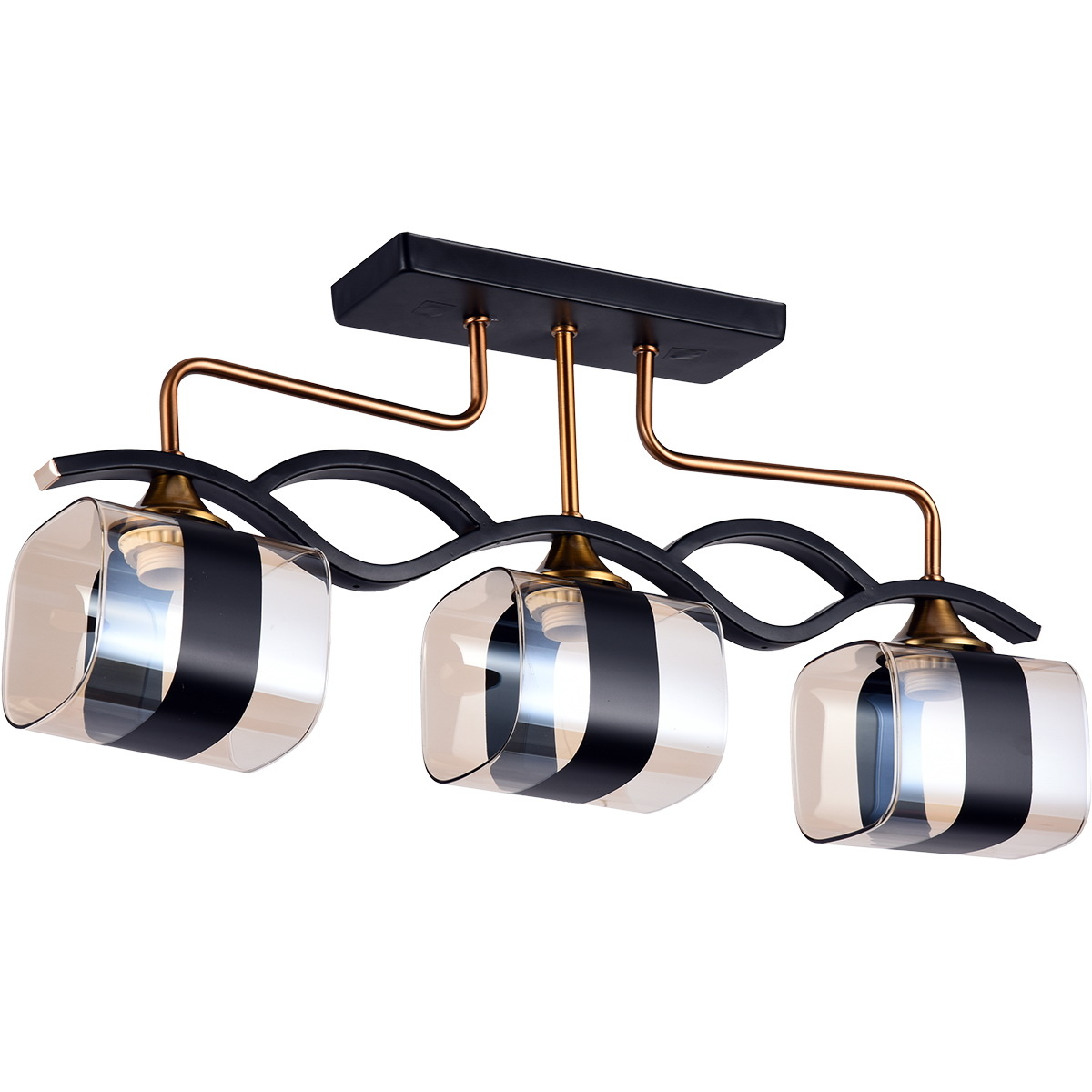 Потолочная люстра Reluce 72106-0.3-03 BK+GAB в Санкт-Петербурге