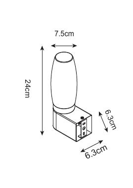 Подсветка для зеркал Arte Lamp Aqua-bastone A1209AP-1BK в Санкт-Петербурге