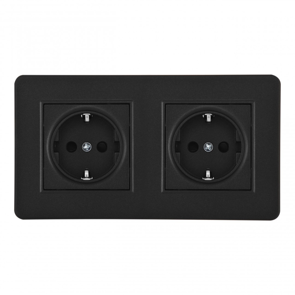 Розетка Arte Milano SET16-2-40-1x2 black в Санкт-Петербурге
