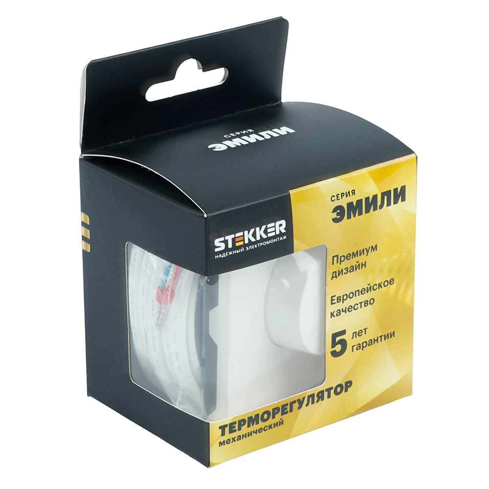 Терморегулятор механический Stekker Эмили RSW00-5120-01 белый фарфор, soft touch 50711 в #REGION_NAME_DECLINE_PP#