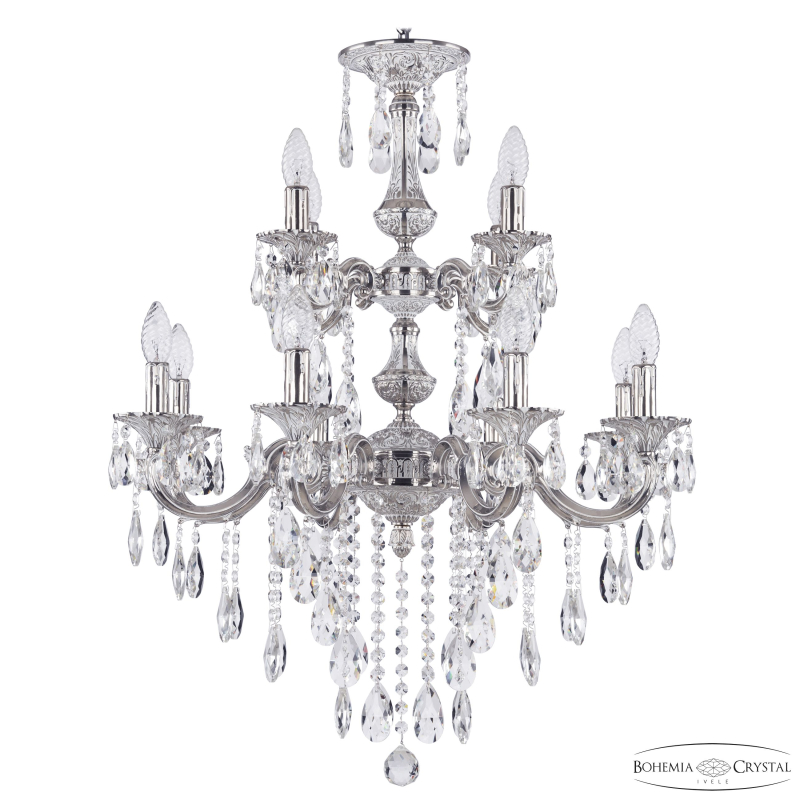 Подвесная люстра Bohemia Ivele Crystal Verona 72101/8+4/210/2d B NW в Санкт-Петербурге