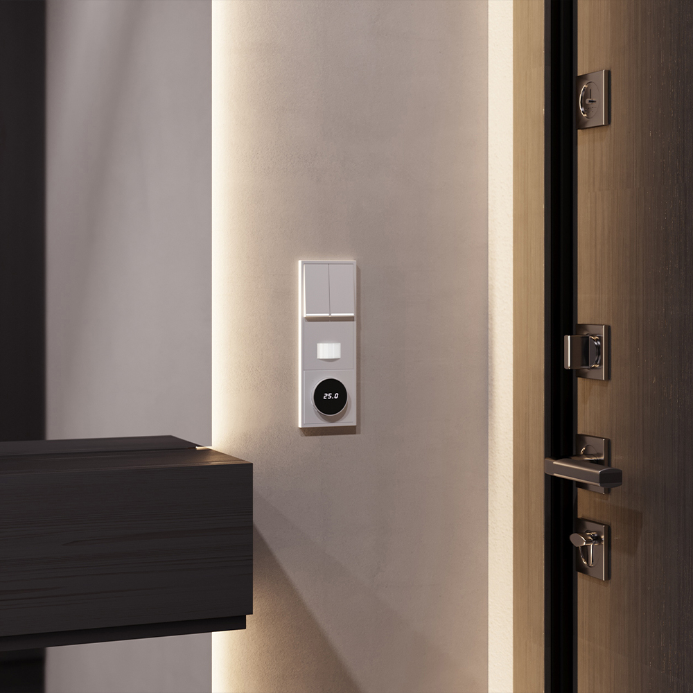 Терморегулятор электронный Voltum S70 с индикацией и датчиком, для теплого пола, (серый) VLS070116 в #REGION_NAME_DECLINE_PP#