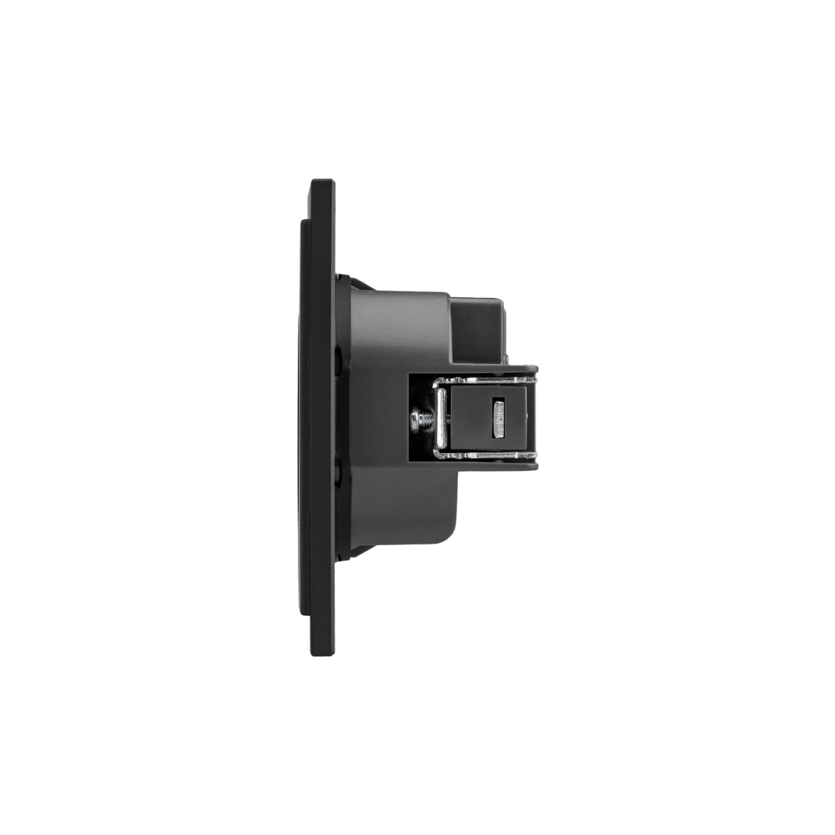 Розетка SETE 1-ая с/з с/у, со шторками 16А антрацит IP20/IP44 KRANZ KR-79-0701-4 в Санкт-Петербурге