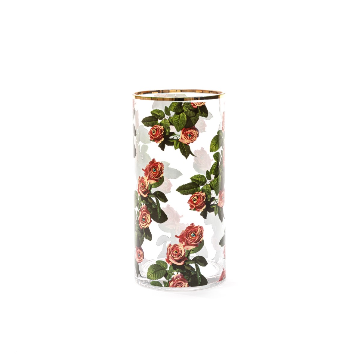 Ваза Roses Medium Seletti Toiletpaper Glass Vase 14173 в #REGION_NAME_DECLINE_PP#