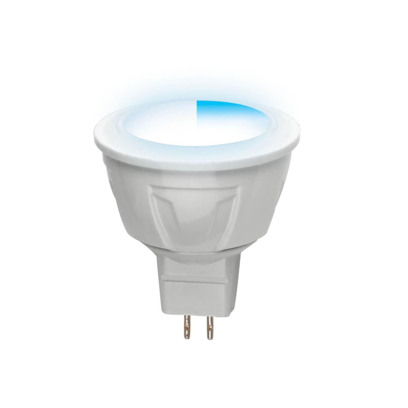 Лампа светодиодная (UL-00000695) Uniel GU5.3 5W 4500K матоваяLED-JCDR-5W/NW/GU5.3/FR/DIM PLP01WH в Санкт-Петербурге
