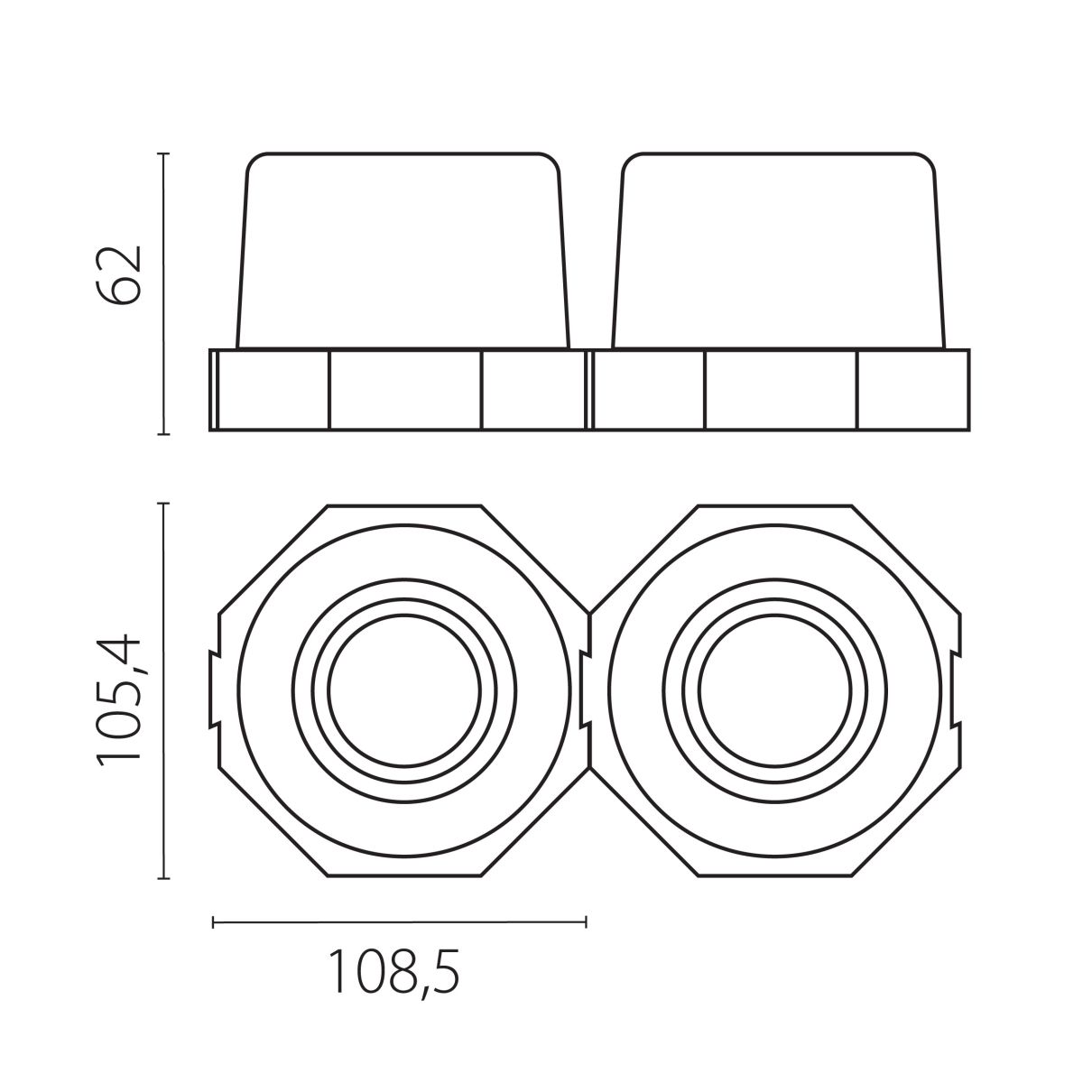 Рамка скрытого монтажа лампочек и LED модулей MR16 в натяжной потолок Lightstar Anello 112007 в Санкт-Петербурге