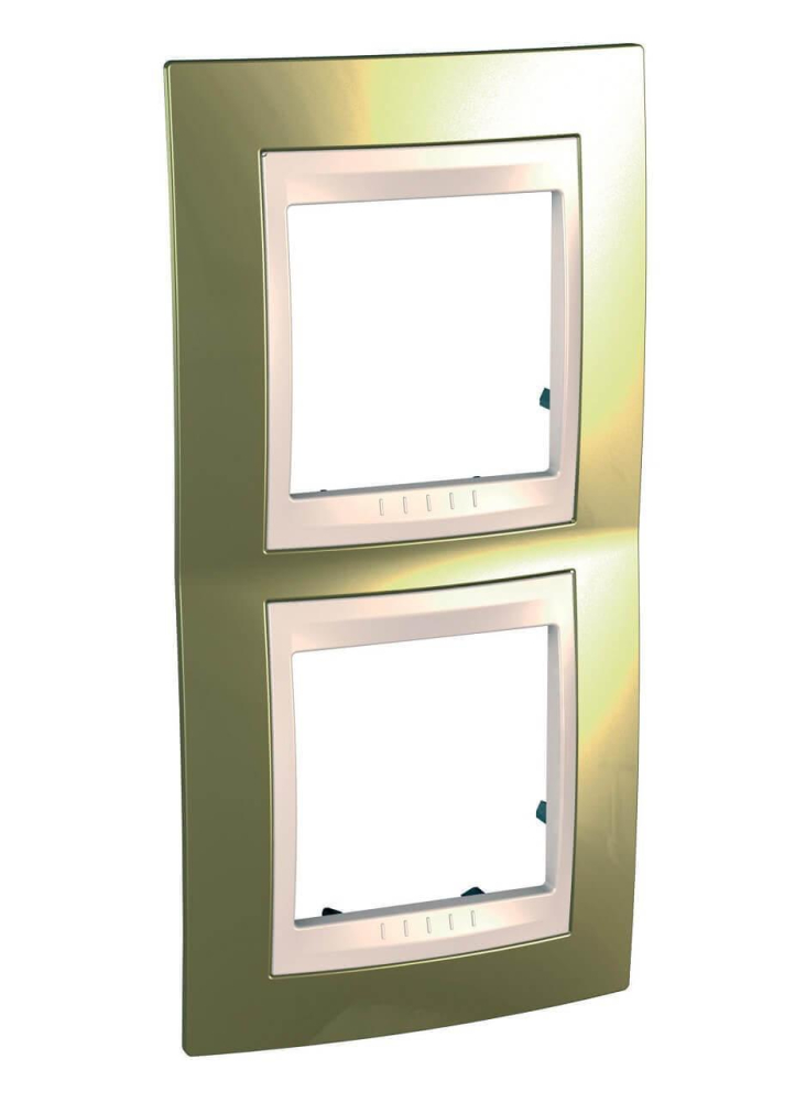 Рамка 2-постовая вертикальная Schneider Electric Unica Хамелеон MGU66.004V.504 в Санкт-Петербурге