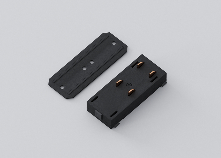 Прямой соединитель Luminotti Slimline L.200.2.BK в Санкт-Петербурге