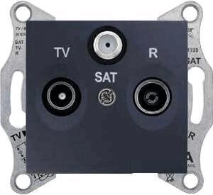 Розетка TV/R/SAT проходная Schneider Electric Sedna 8dB SDN3501270 в Санкт-Петербурге