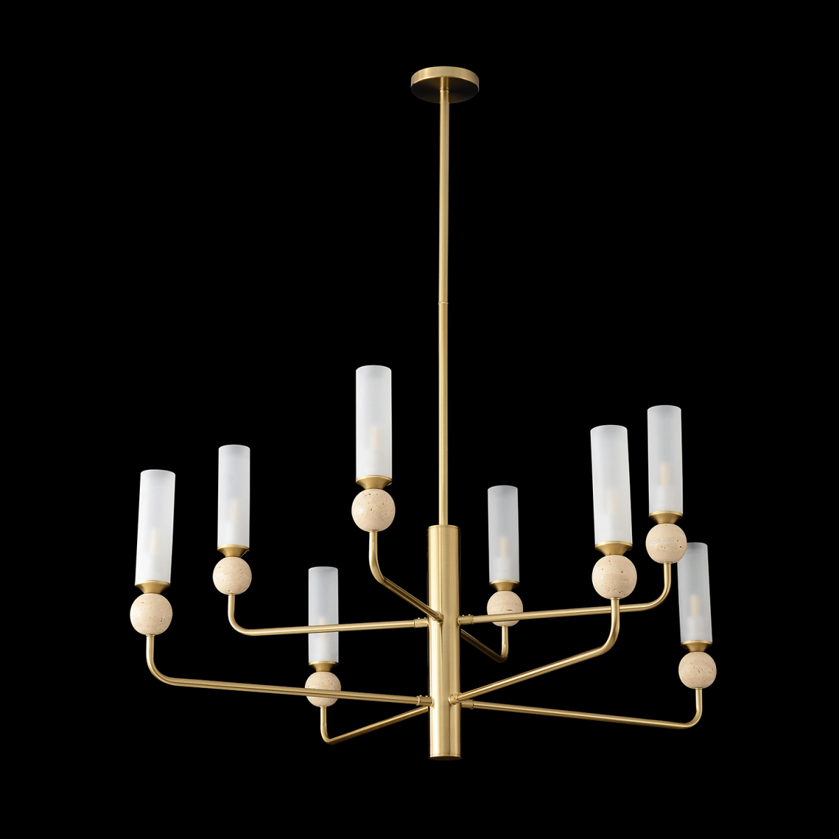 Люстра на штанге Crystal Lux SIMPLY SP8 BRASS в #REGION_NAME_DECLINE_PP#