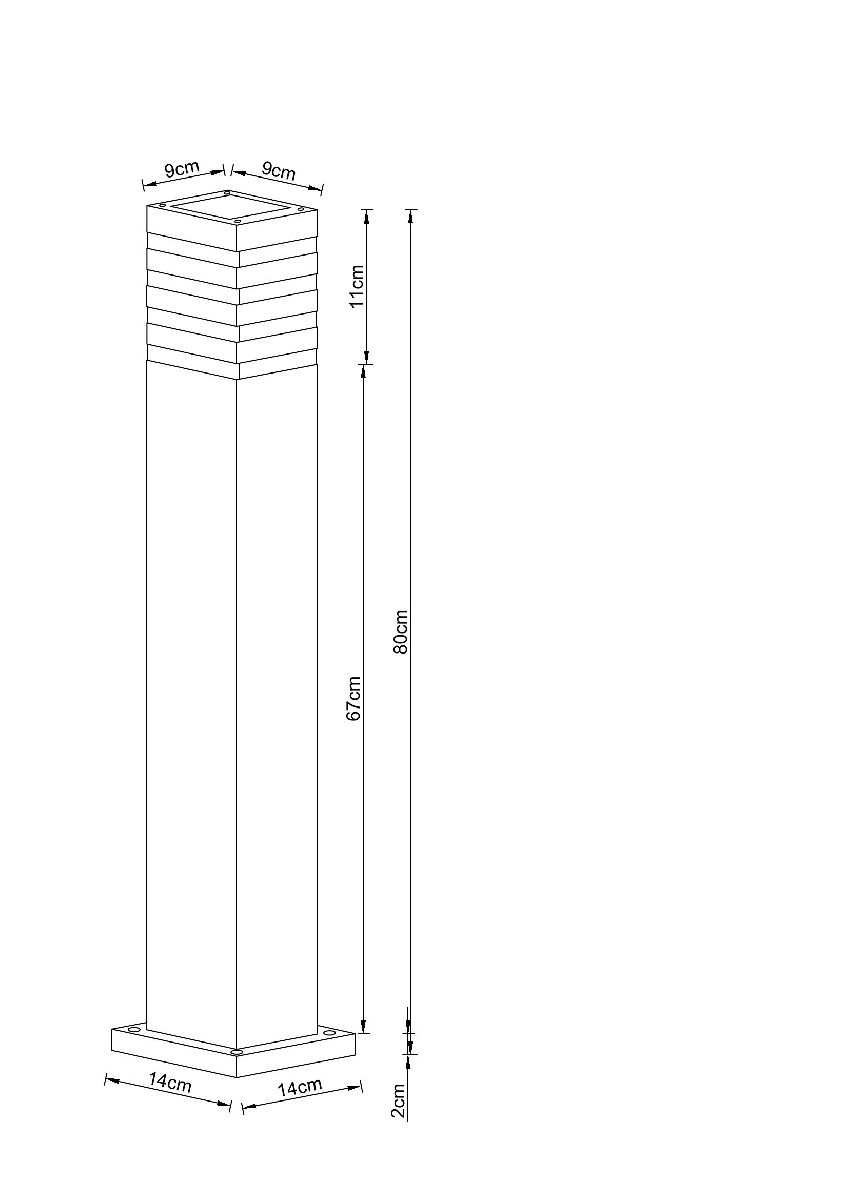 Ландшафтный светильник Arte Lamp Heather A4418PA-1BK в Санкт-Петербурге