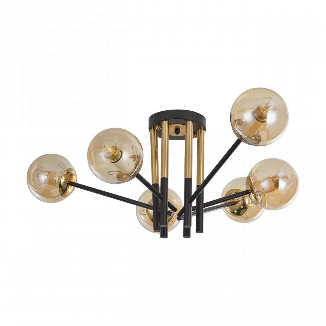 Потолочная люстра Arte Milano Neapolis 273708/6 BK/GD в #REGION_NAME_DECLINE_PP#