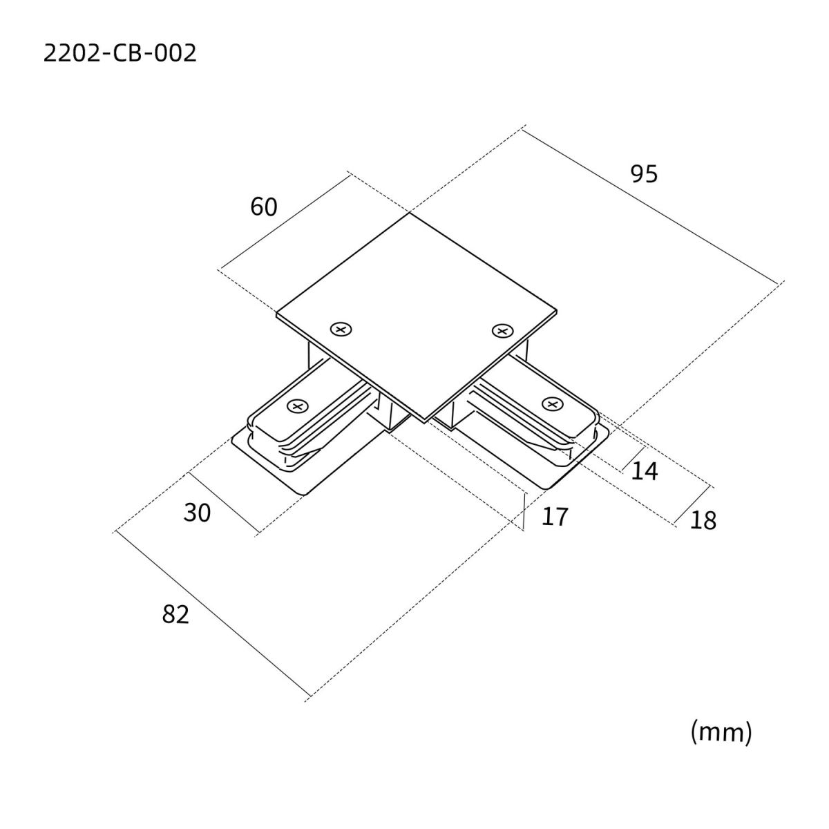 Коннектор для однофазного шинопровода Favourite Practica 2202-CB-002 в Санкт-Петербурге
