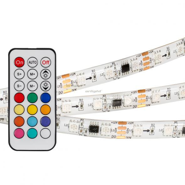 Светодиодная лента Arlight SPI-5000SE-IR21B 12V RGB (5060,300 LED x3,1804, ПДУ) 024145 в Санкт-Петербурге