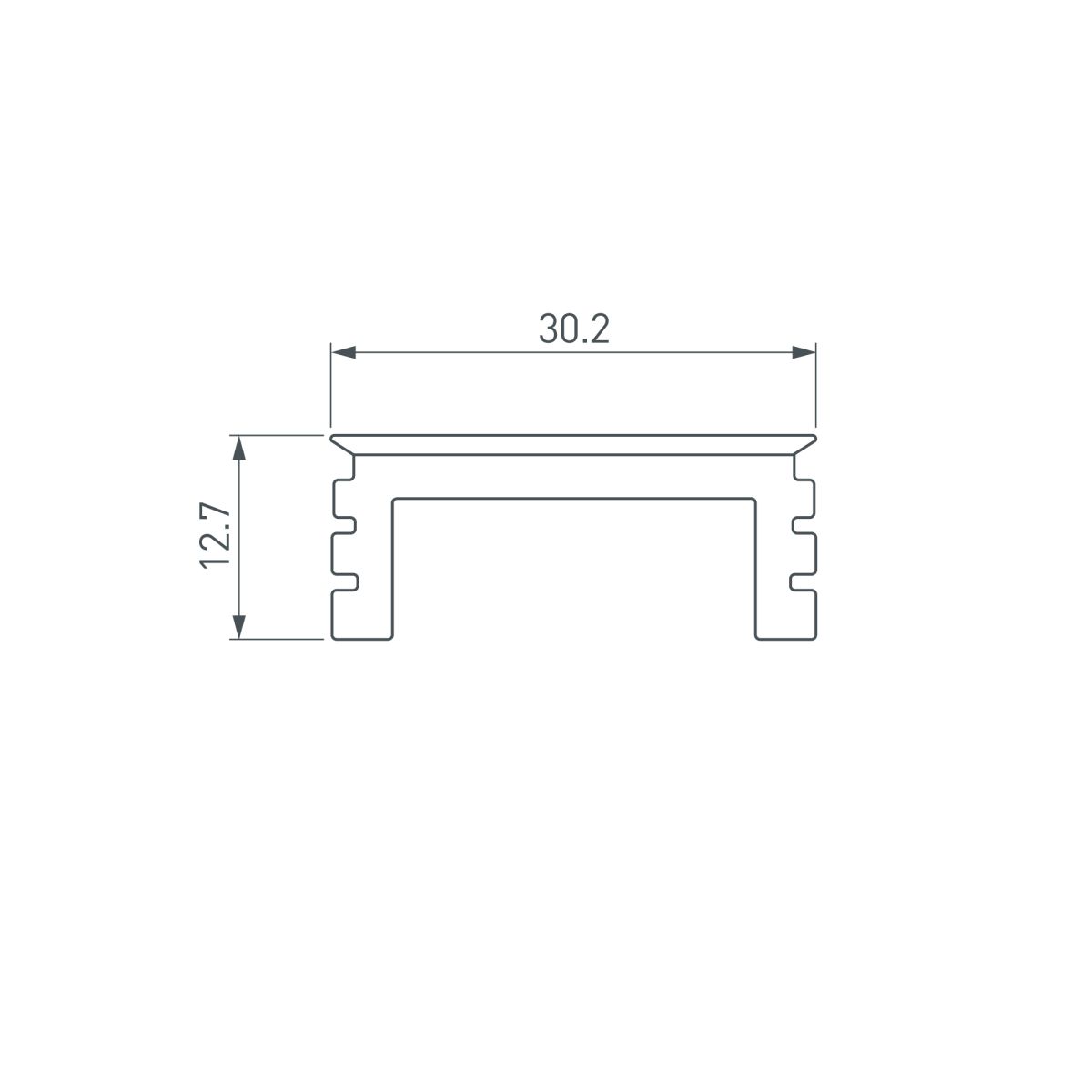 Экран Arlight LINE-3535-BENT-SIDE-2M OPAL BLACK (Силикон) 066910 в Санкт-Петербурге