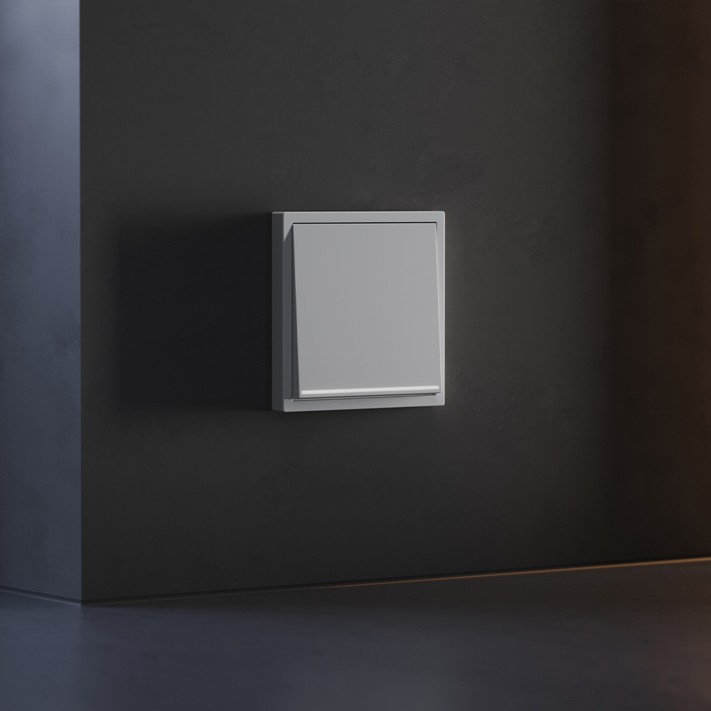 Клавиша для выключателя/переключателя одноклавишного с подсветкой Voltum S70 (серый) VLS000216 в #REGION_NAME_DECLINE_PP#