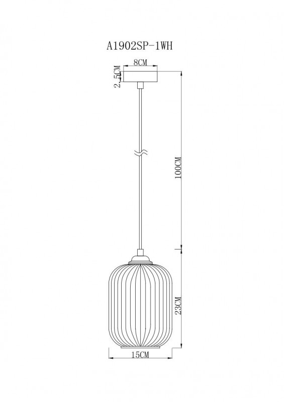 Подвесной светильник ARTE Lamp A1902SP-1WH в #REGION_NAME_DECLINE_PP#