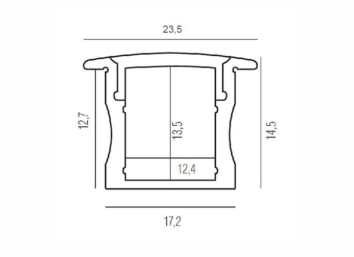 Алюминиевый профиль Donel DN18501RAL9003 в Санкт-Петербурге