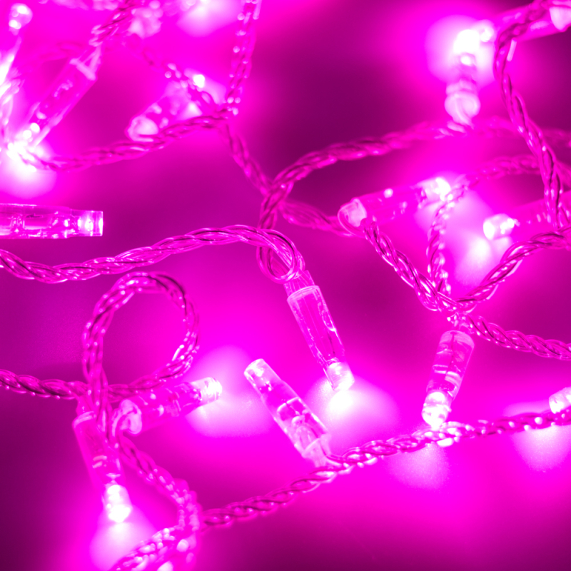 Светодиодная гирлянда Arlight ARD-String-Classic-10000-Clear-100LED-Flash PINK 025792 в Санкт-Петербурге