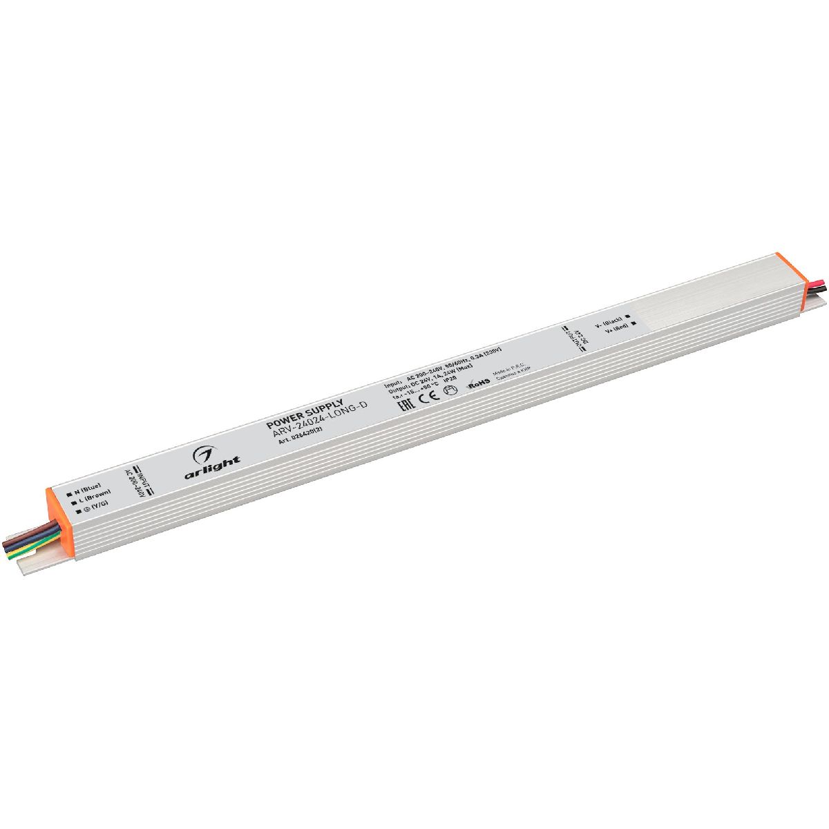 Блок питания Arlight ARV-24024-LONG-D (24V, 1A, 24W) 026420(2) в Санкт-Петербурге