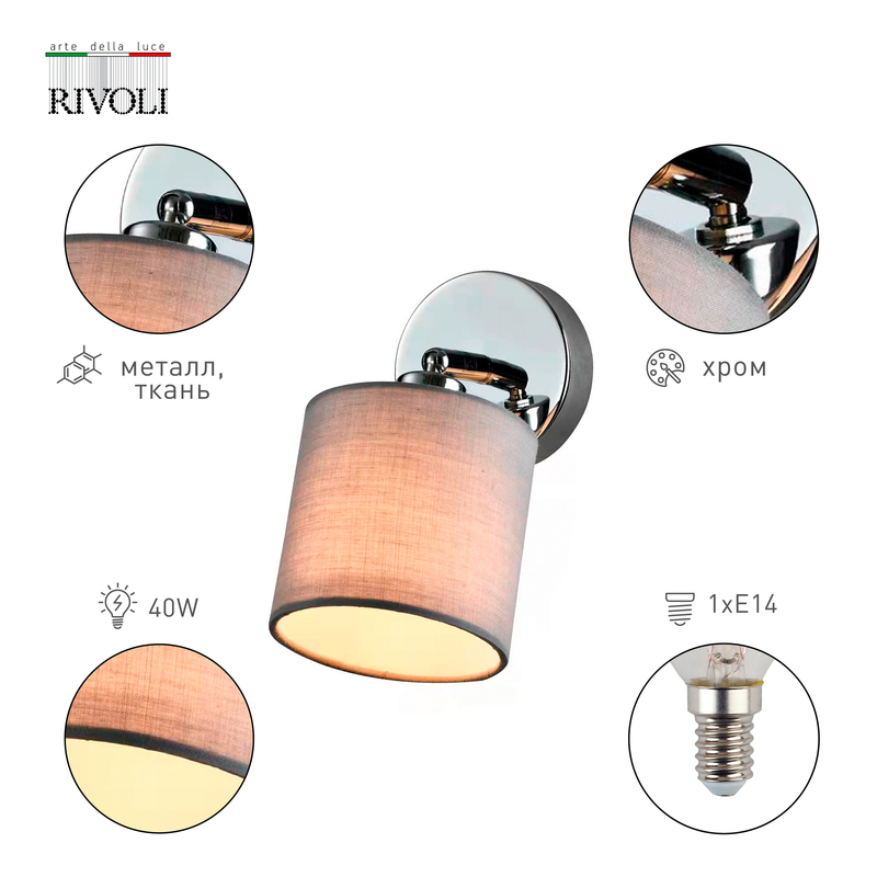 Спот Rivoli Perlita 7058-701 Б0055008 УЦ в Санкт-Петербурге