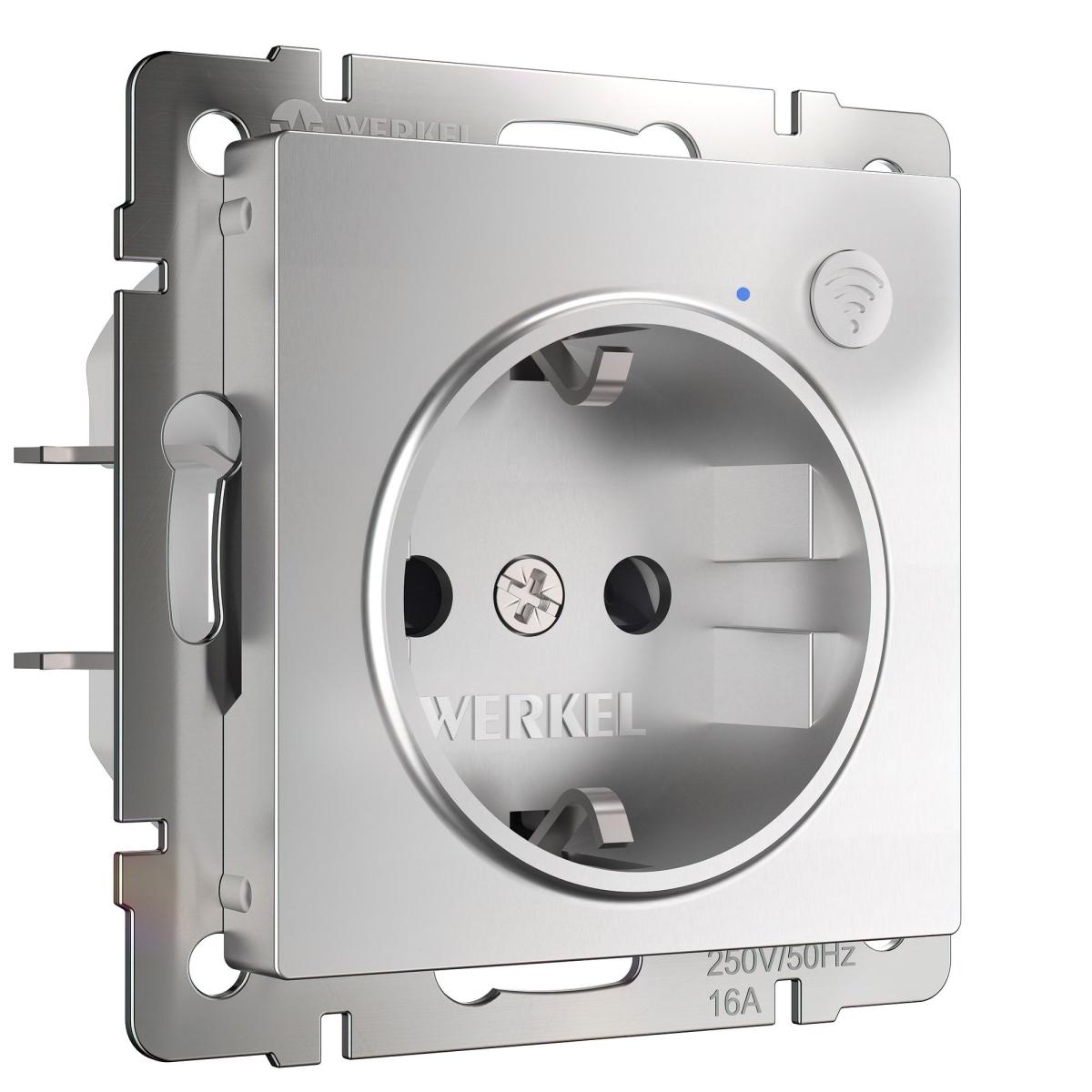Розетка Wi-Fi Werkel серебряный W1171606 4690389176074 в Санкт-Петербурге