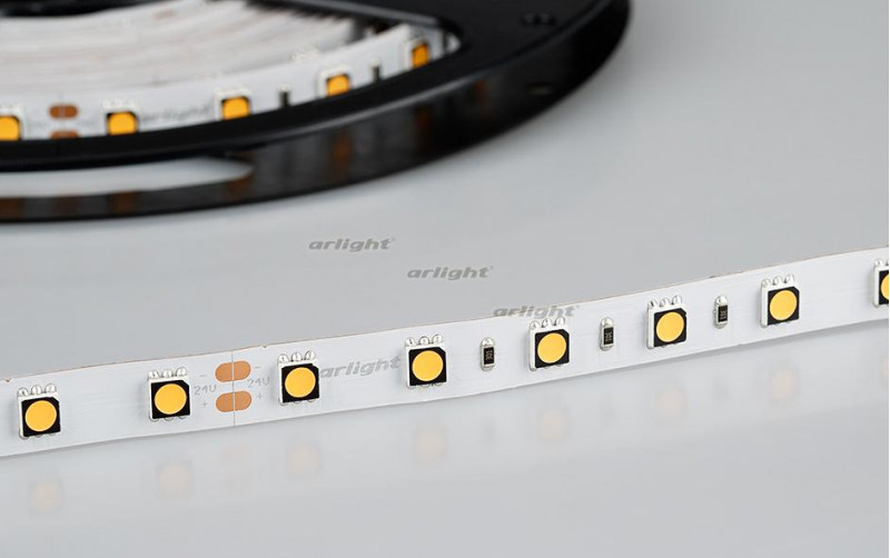 Светодиодная лента Arlight RT 2-5000 24V Warm3000 2x (5060, 300 LED, CRI98) 021421 в Санкт-Петербурге