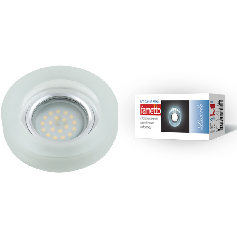 Встраиваемый светильник Fametto Luciole DLS-L110 GU5.3 CHROME/MATT CLEAR в Санкт-Петербурге