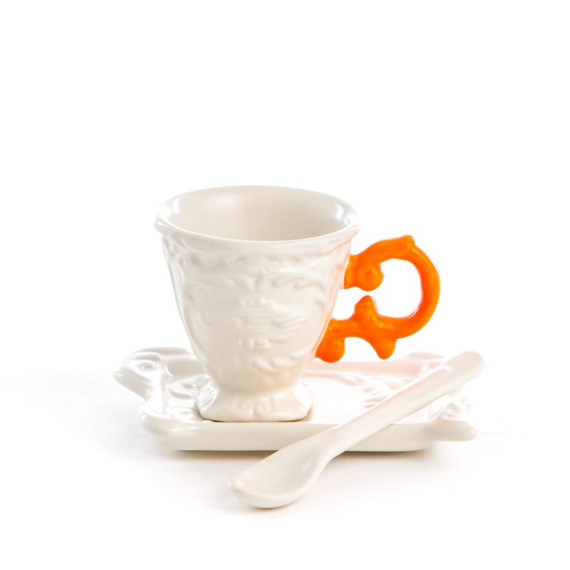 Блюдце с чашкой I-Coffee Orange Seletti I-Wares 09859 ARA в Санкт-Петербурге
