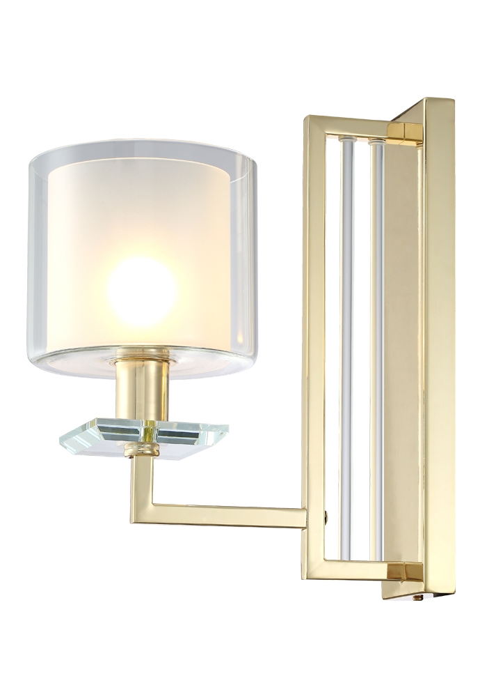 Бра Crystal Lux Nicolas AP1 Gold/White в Санкт-Петербурге