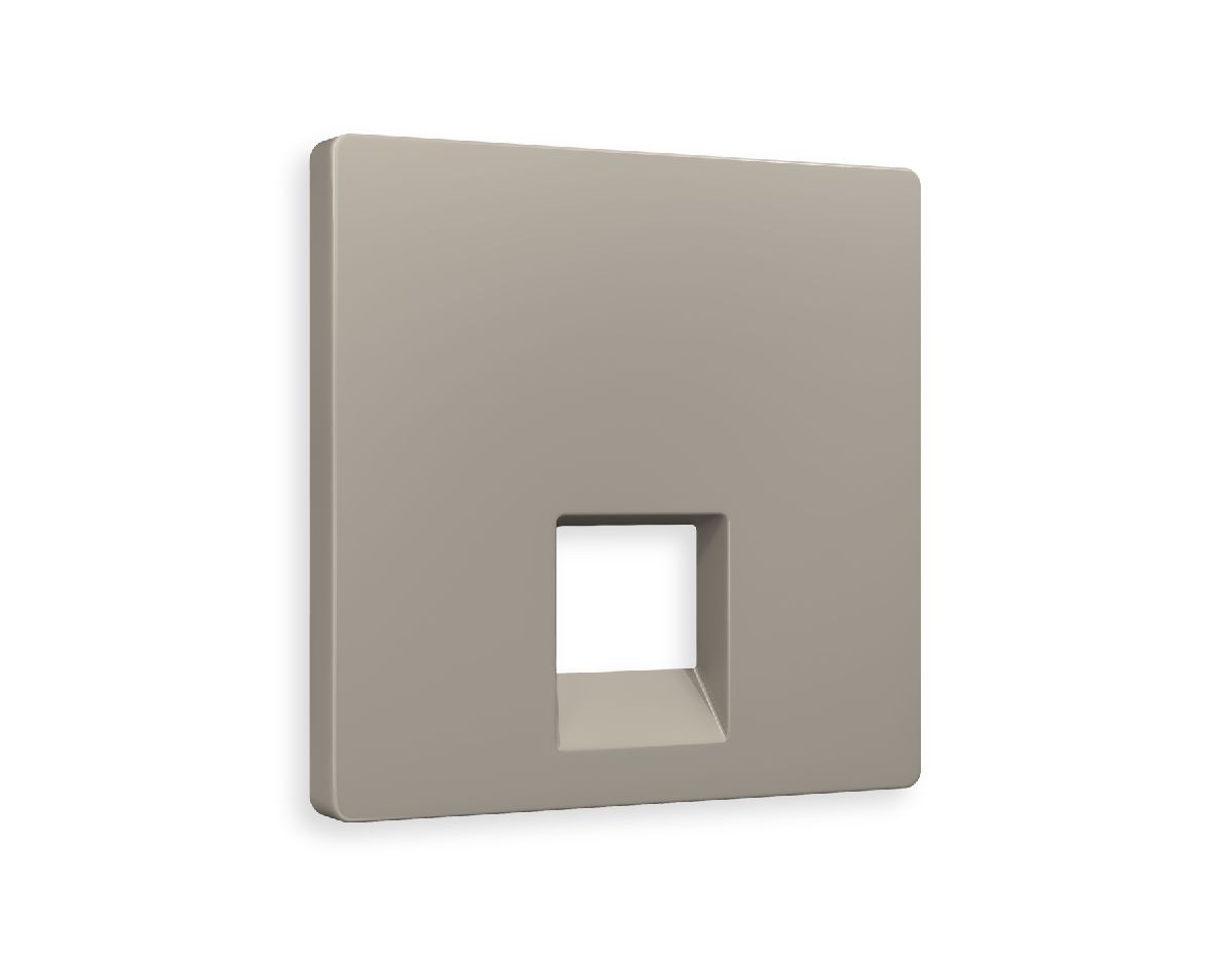 Лицевая панель для компьютерной/телефонной розетки RJ-45/RJ-11 Ambrella Volt Alfa AP3720 в Санкт-Петербурге
