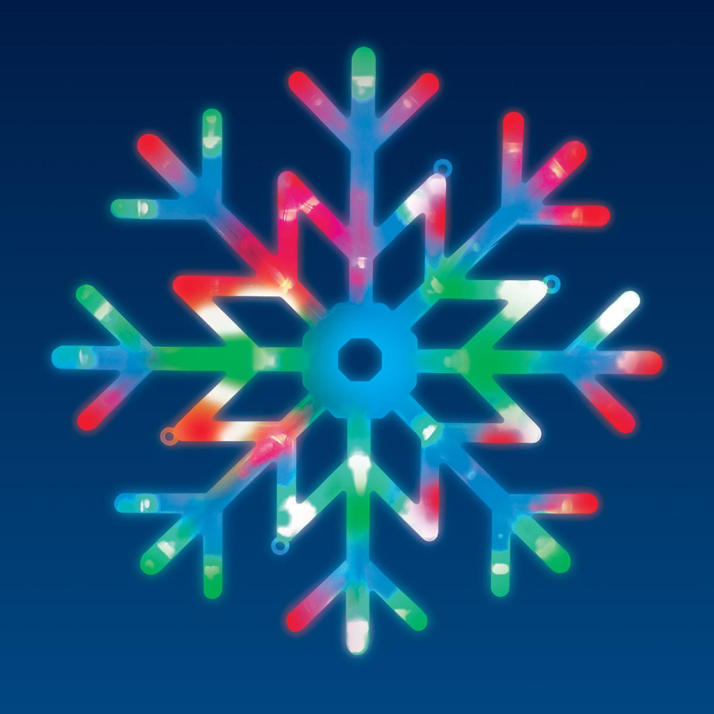 Подвесной светодиодный светильник «Снежинка» Uniel (UL-00007250) ULD-H4040-048/DTA RGB IP20 Snowflake в Санкт-Петербурге