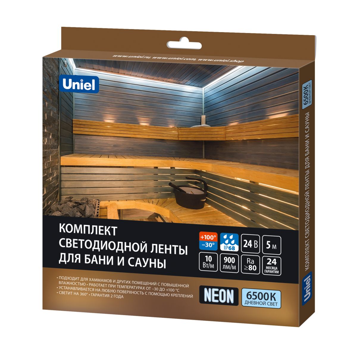 Комплект гибкого неона Uniel ULS-N40-2835-120LED/m-16mm-IP68-DC24V-10W/m-5M-6500K NEON SET01 UL-00012845 в #REGION_NAME_DECLINE_PP#