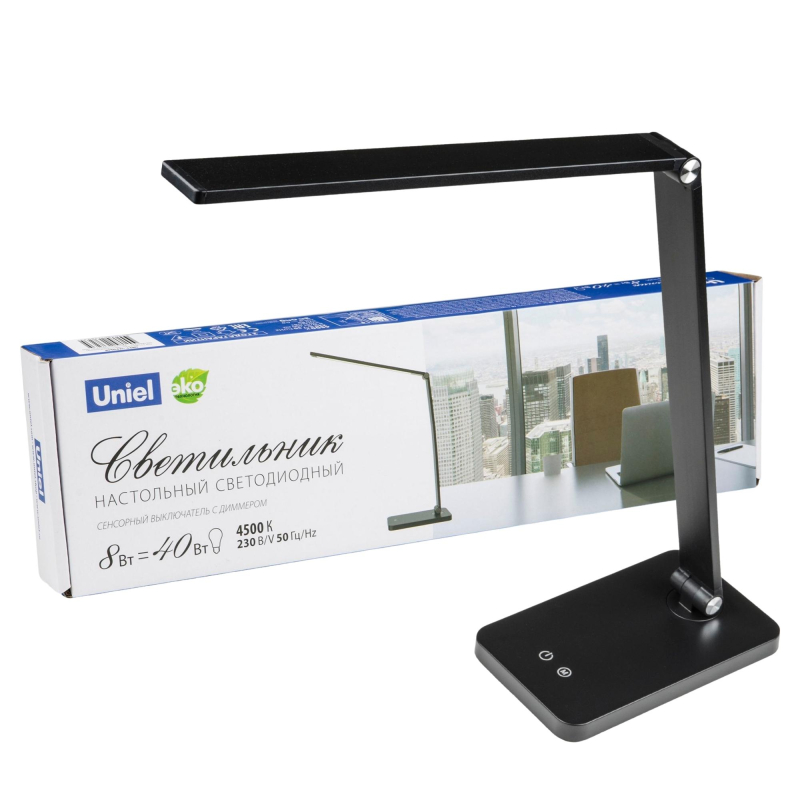 Настольная лампа Uniel TLD-571 Black/LED/400Lm/4500K/Dimmer в Санкт-Петербурге