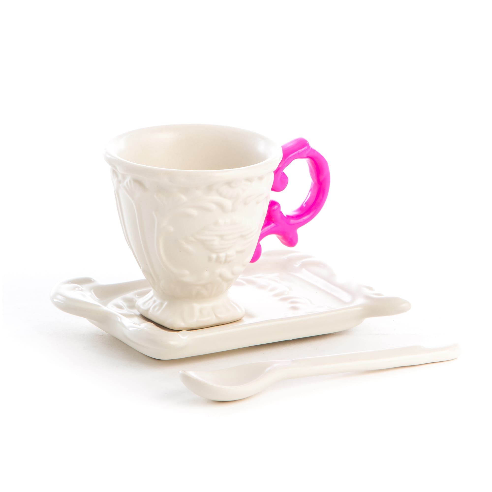 Блюдце с чашкой I-Coffee Fuchsia Seletti I-Wares 09859_FUC в Санкт-Петербурге