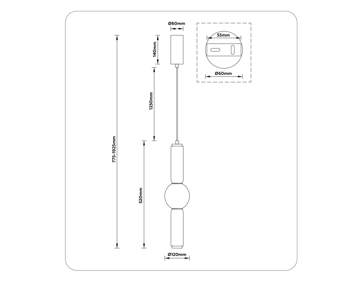 Подвесной светильник Ambrella Light High Light Modern LH11023 в Санкт-Петербурге