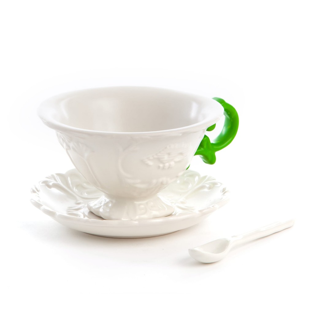 Блюдце с чашкой I-Tea Green Seletti I-Wares 09858 VER в Санкт-Петербурге