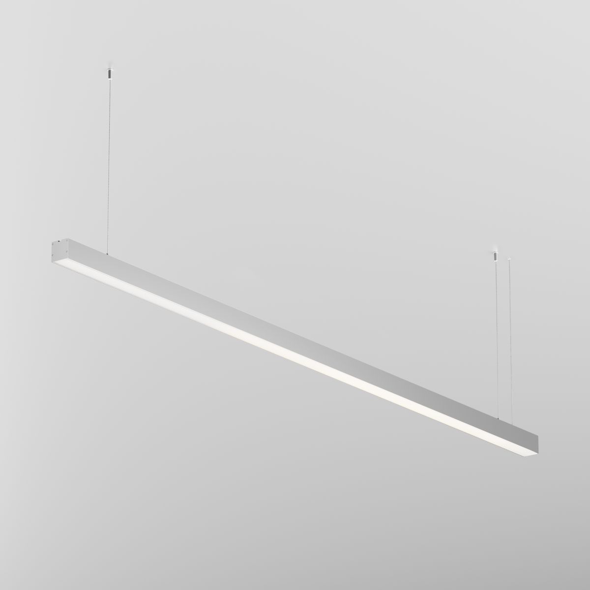 Линейный подвесной светильник Maytoni Technical 3000K 50x50 (Серебро, 2 м) LL312023 в #REGION_NAME_DECLINE_PP#
