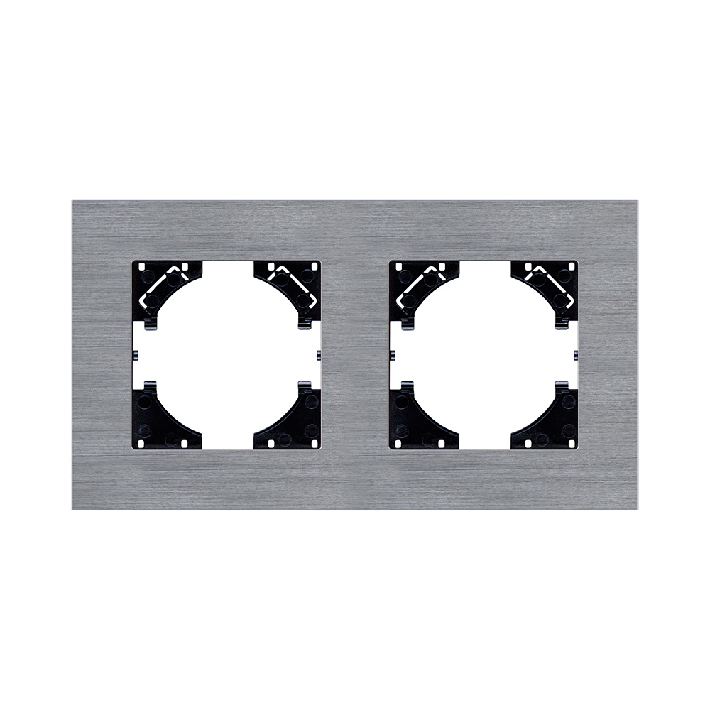 Рамка 2-постовая, серый Kollinger Reflex AL RA2GY в #REGION_NAME_DECLINE_PP#