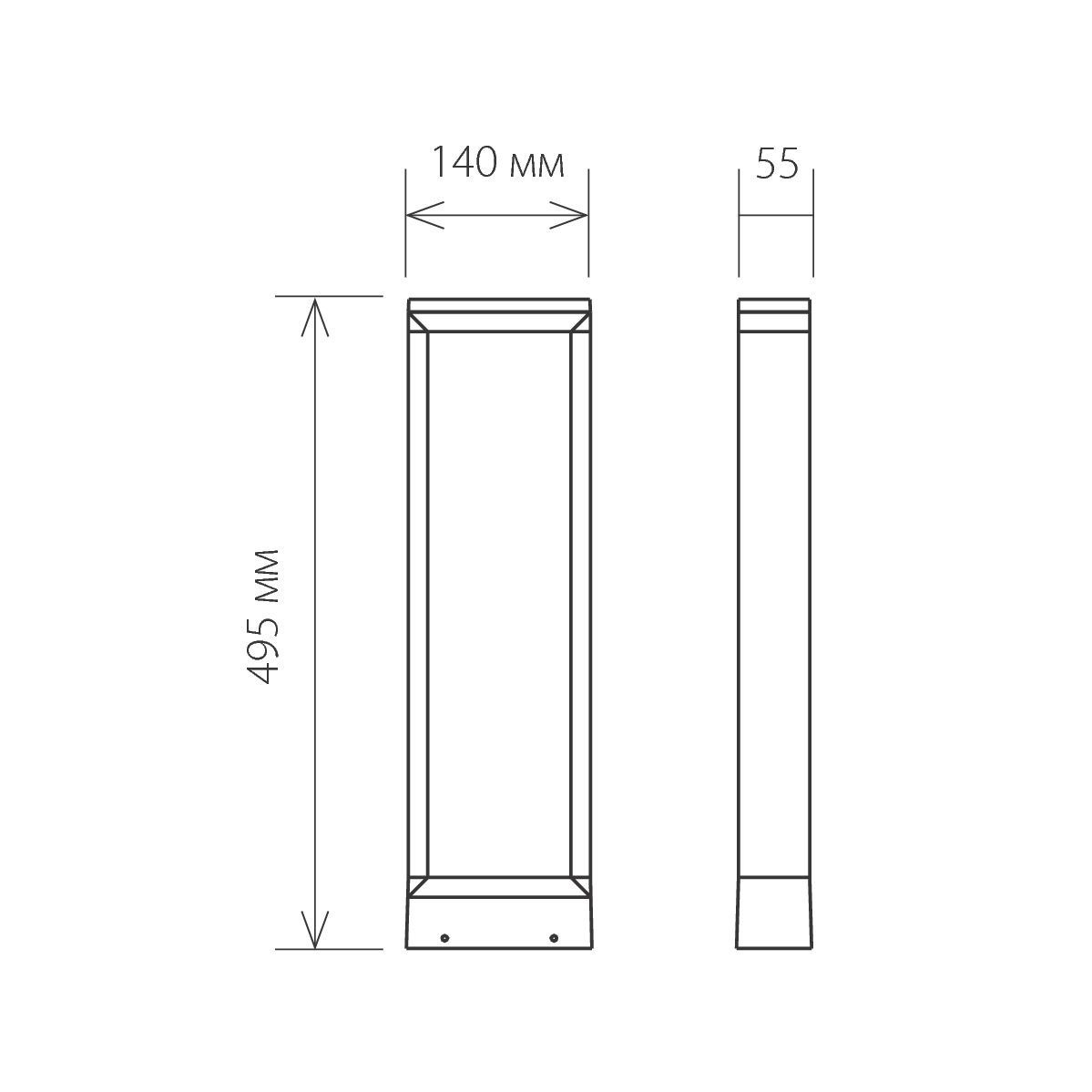 Уличный светодиодный светильник Elektrostandard 1612 Techno LED графит Astar F 4690389086168 в Санкт-Петербурге