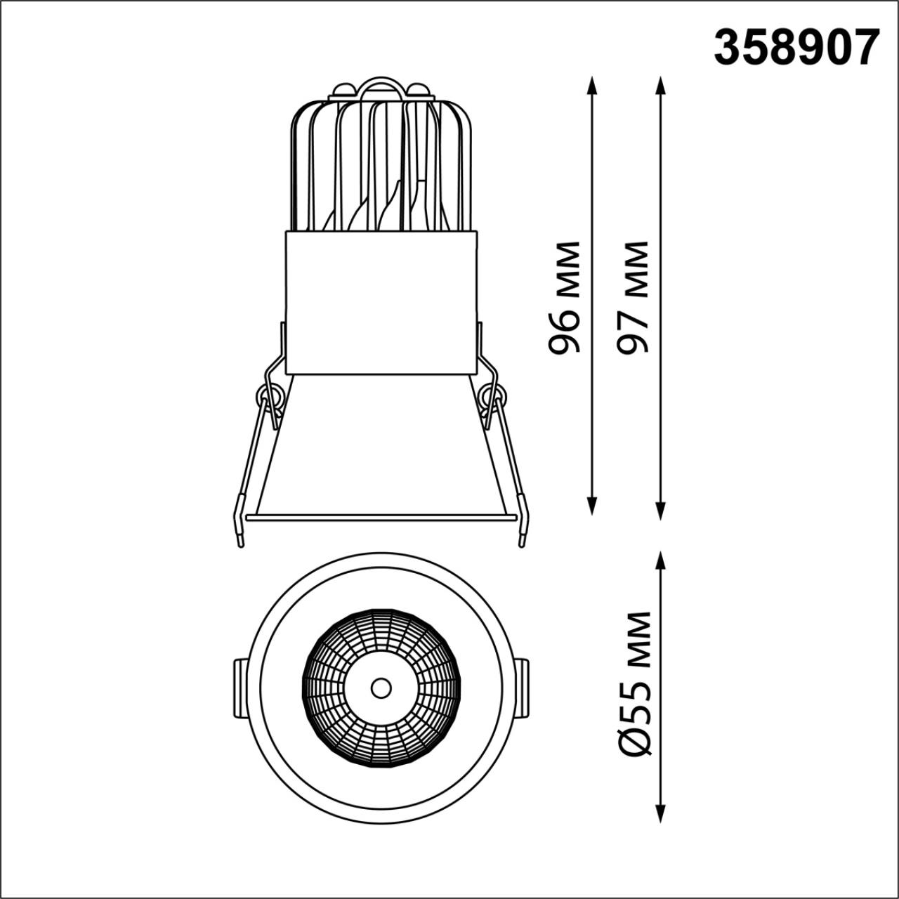 Встраиваемый светильник Novotech Lang 358907 в #REGION_NAME_DECLINE_PP#