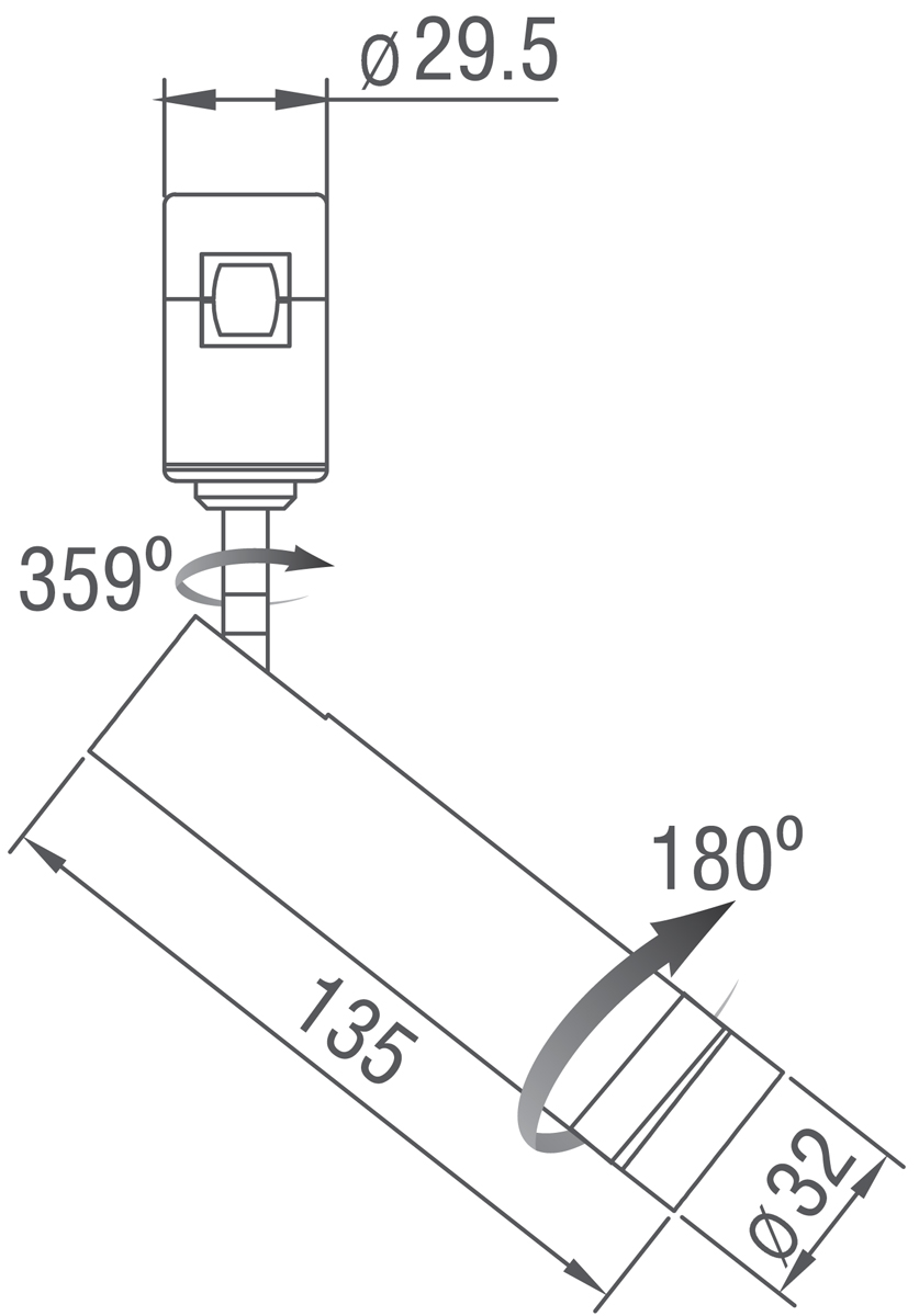 Трековый магнитный светильник Donolux Hubble DL20232M5W1 Black в Санкт-Петербурге