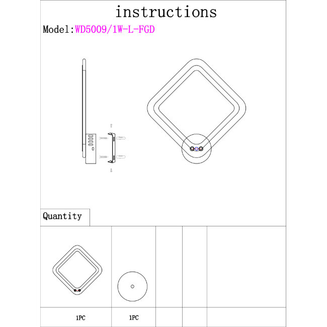 Бра Wedo Light Makena WD5009/1W-L-FGD в Санкт-Петербурге