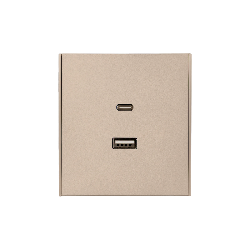 Розетка STRONG USB-A+Type-C 3А с функцией быстрой зарядки шелк KRANZ KR-78-0734-8 в #REGION_NAME_DECLINE_PP#